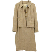 Chanel Setup Suit Jacket Sleeveless Dress Beige 98P #38 196318
