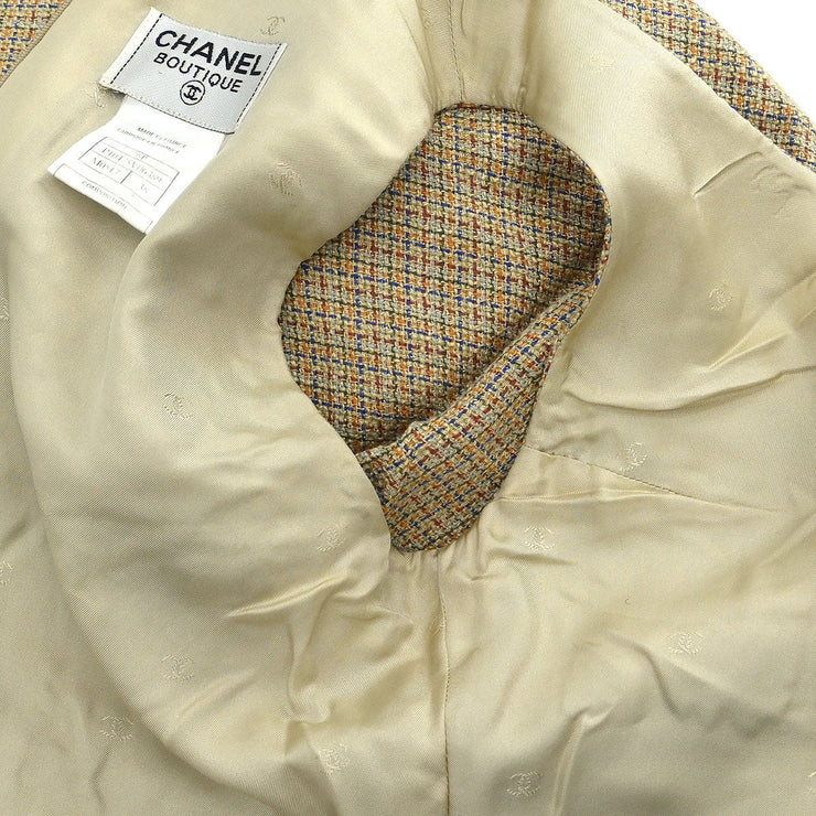 Chanel Setup Suit Jacket Sleeveless Dress Beige 98P #38 196318