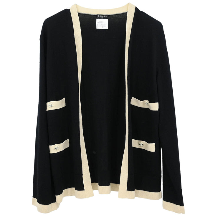 Chanel Cardigan Black 07C #38 196321
