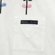 Prada Short Sleeve Dress White APD1 2019 2910 #40 196324