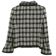Chanel Single Breasted Jacket Black 08A #38 196326