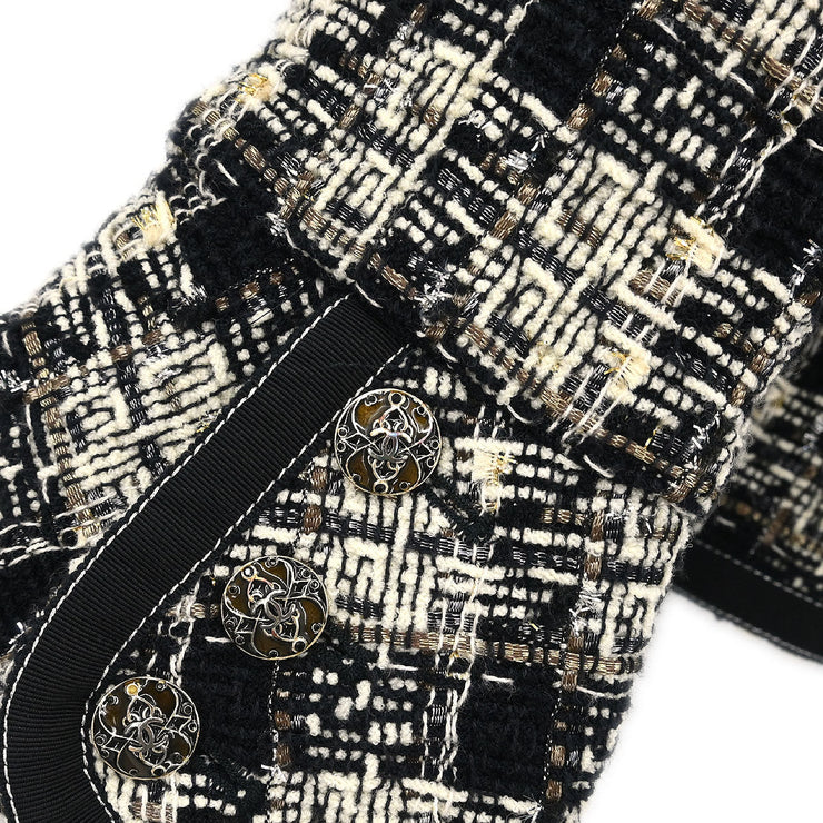 Chanel Single Breasted Jacket Black 08A #38 196326