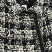 Chanel Single Breasted Jacket Black 08A #38 196326