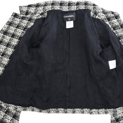 Chanel Single Breasted Jacket Black 08A #38 196326