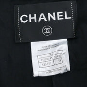 Chanel Single Breasted Jacket Black 08A #38 196326
