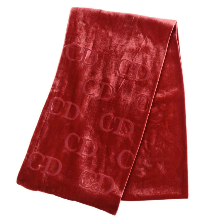 Christian Dior Bordeaux Scarf Stole Small Good 196331