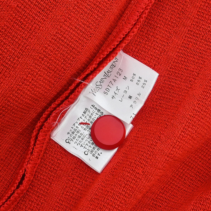 Yves Saint Laurent Cardigan Red SDT7A123 #M 196332