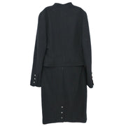 Chanel Setup Suit Jacket Skirt Black 96P #38 196333