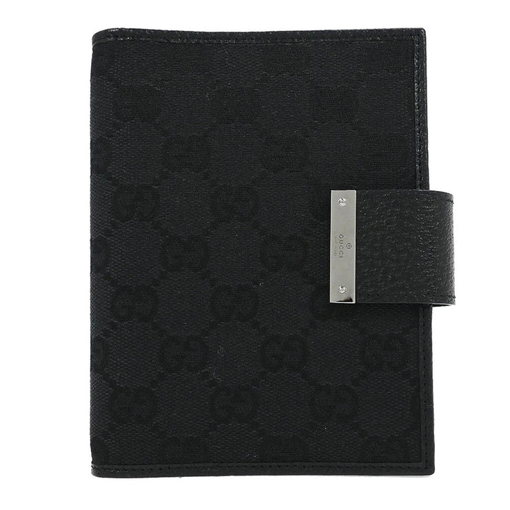 Gucci Black GG Notebook Cover Small Good 115240.0416 196337