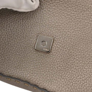 Fendi Gray Leather Stitch Baguette Handbag 196338