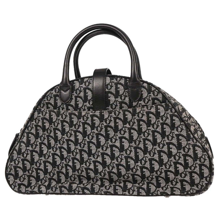 Christian Dior Black Double Saddle Trotter Handbag 05-MA-0092 196340