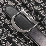Christian Dior Black Double Saddle Trotter Handbag 05-MA-0092 196340