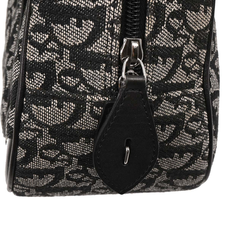 Christian Dior Black Double Saddle Trotter Handbag 05-MA-0092 196340