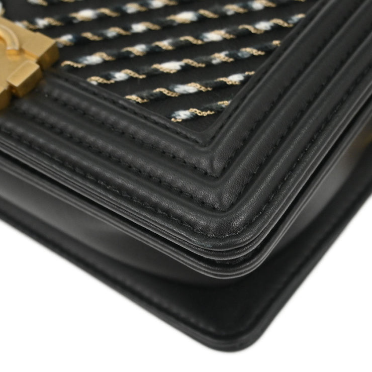 Boy Chanel Black Calfskin Chain Bam Bag 196341