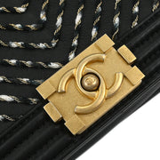 Boy Chanel Black Calfskin Chain Bam Bag 196341