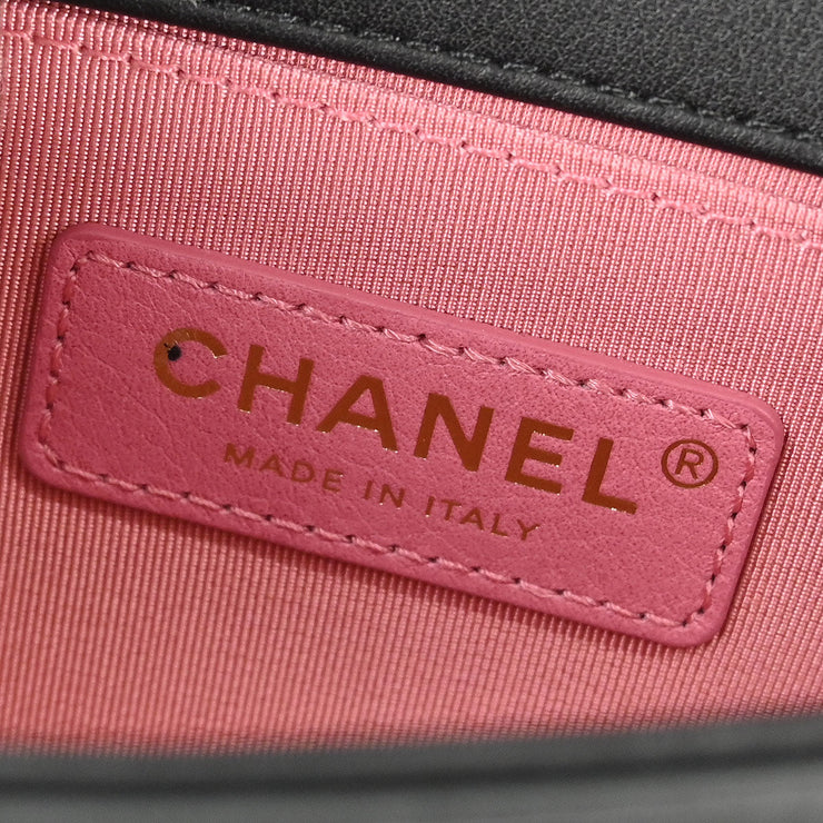 Boy Chanel Black Calfskin Chain Bam Bag 196341