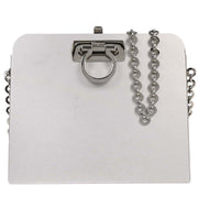 Salvatore Ferragamo Silver Aluminum Gancini Shoulder Bag AU-21 6717 196344