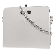 Salvatore Ferragamo Silver Aluminum Gancini Shoulder Bag AU-21 6717 196344