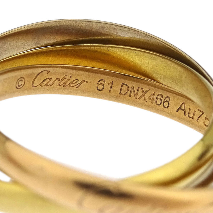 Cartier Trinity Ring Au750 DNX466 #61 #60 196353