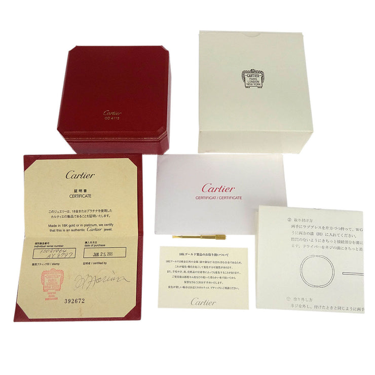 Cartier Love Bracelet Bangle AY8797 750 #17 196362