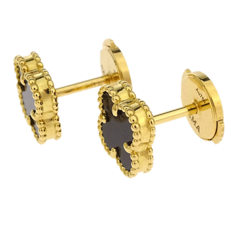 Van Cleef & Arpels Piercing Earrings Au750 Sweet Alhambra 512093 196366