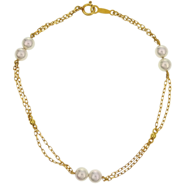 Mikimoto Bracelet 18K Pearl Gold 196372