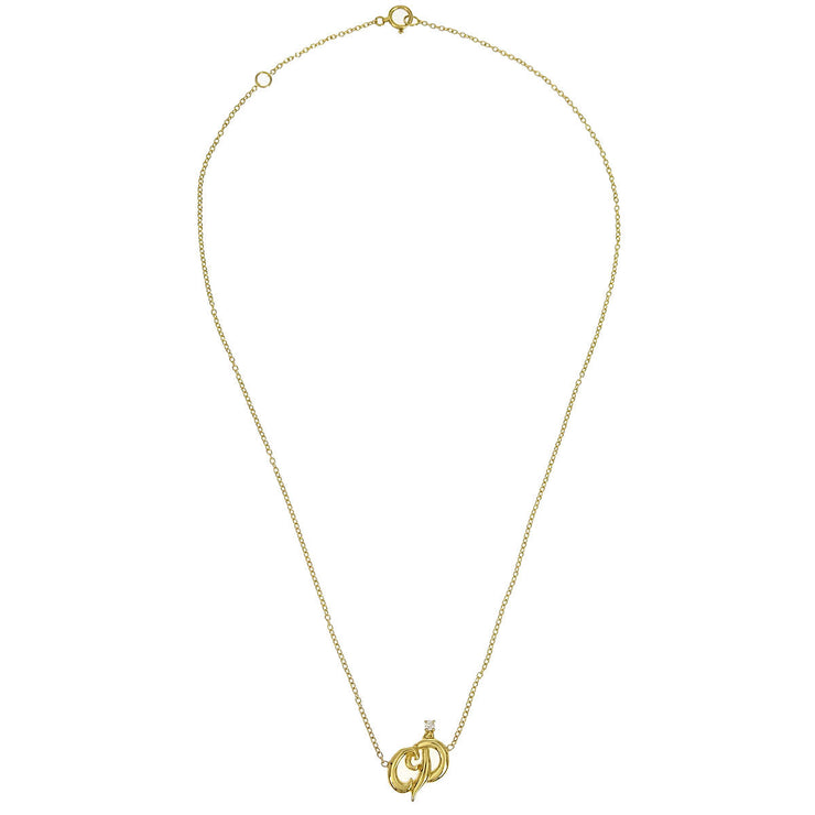 Christian Dior Pendant Necklace Au750 Diamond Gold 196376