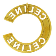 Celine Gold Pendant Top Medallion Round Circle 750 196377