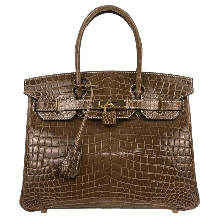 Hermes Ficelle Niloticus Birkin 30 Handbag TPI222 IT 196390