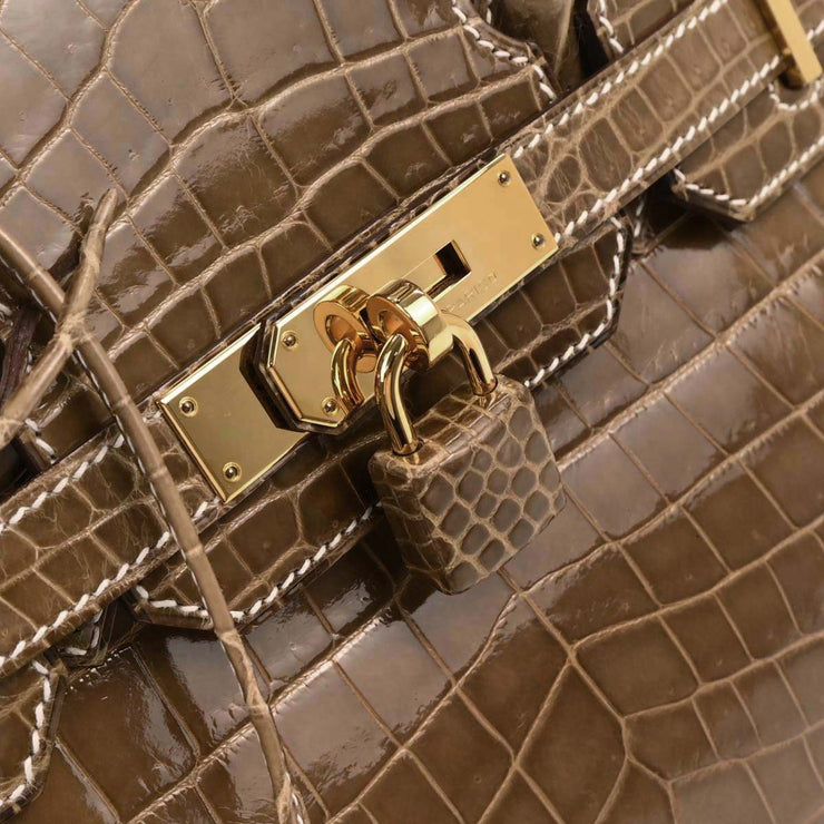 Hermes Ficelle Niloticus Birkin 30 Handbag TPI222 IT 196390