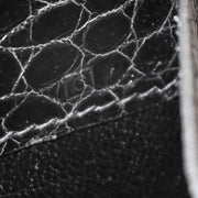 Hermes Black Porosus Dalvy 30 MM Handbag Square:C 16Z 196391
