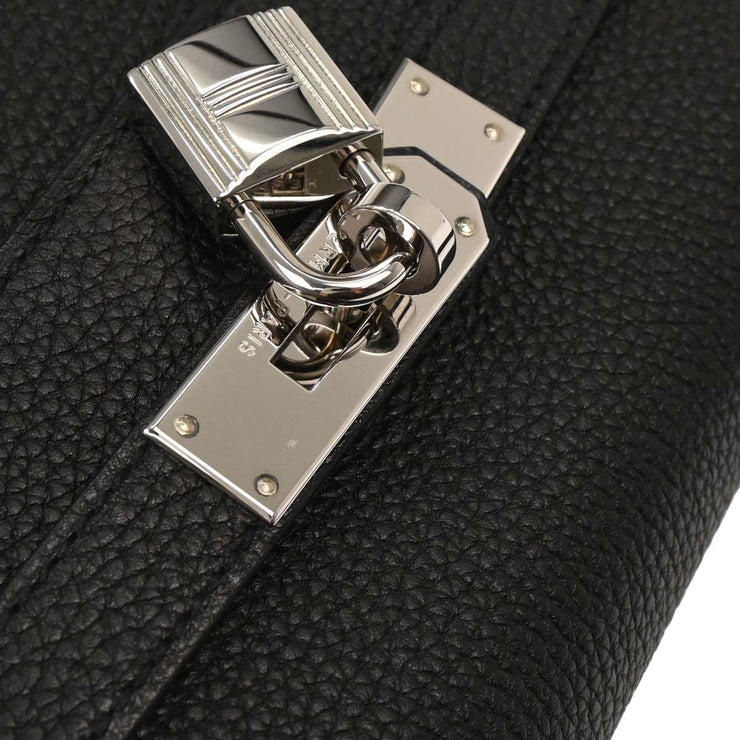 Hermes Black Ardennes Kelly 32 Retourne Handbag 186.S Square:L 196393