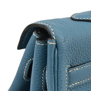 Hermes Blue Jean Togo Kelly 35 Retourne 2way Handbag  I 75.S 196395