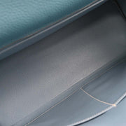 Hermes Blue Jean Togo Kelly 35 Retourne 2way Handbag  I 75.S 196395