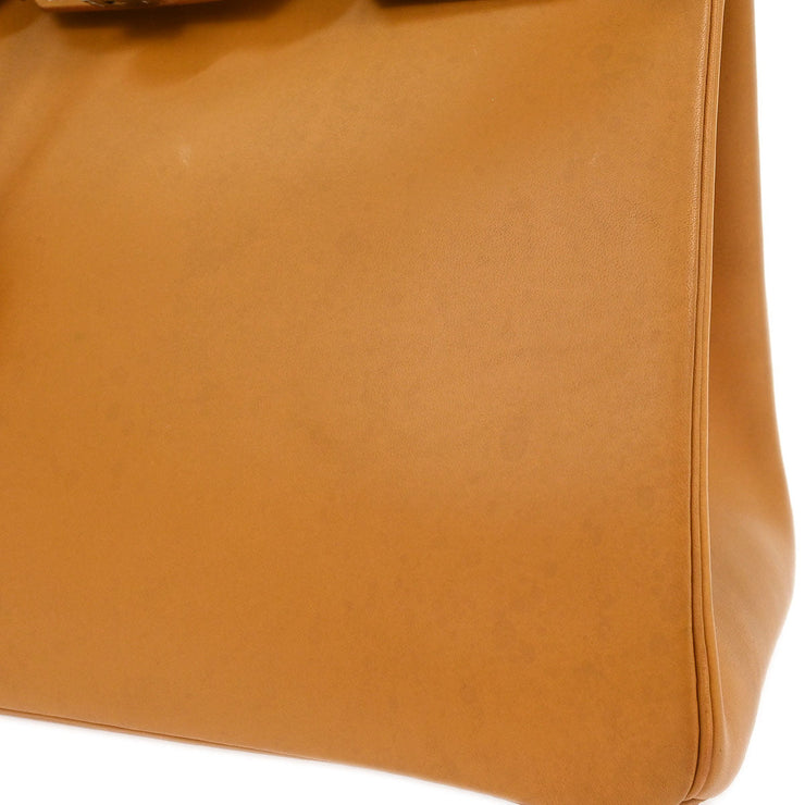 Hermes Natural Vache Haut a Courroies 32 Handbag Square:C 18M 196396