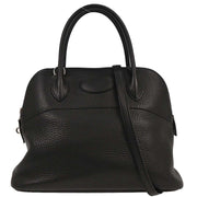 Hermes Black Taurillon Clemence Bolide 31 2way Handbag Square:R U180 196397