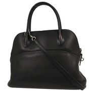 Hermes Black Taurillon Clemence Bolide 31 2way Handbag Square:R U180 196397