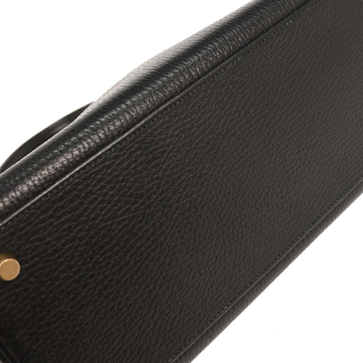 Hermes Black Ardennes Kelly 32 Retourne 2way Handbag 24C  Y 196399