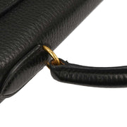 Hermes Black Ardennes Kelly 32 Retourne 2way Handbag 24C  Y 196399