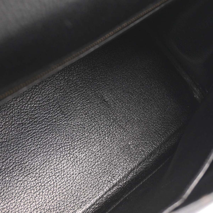 Hermes Black Ardennes Kelly 32 Retourne 2way Handbag 24C  Y 196399