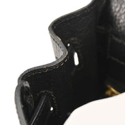 Hermes Black Ardennes Kelly 32 Retourne 2way Handbag 24C  Y 196399