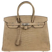 Hermes Poussiere Mat Porosus Birkin 35 Handbag Square:Q 17.S 196400