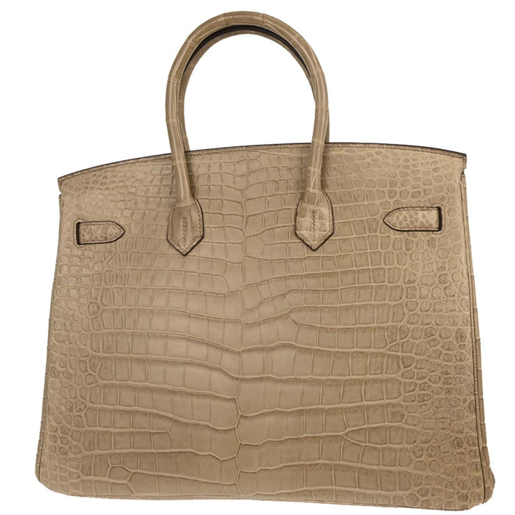 Hermes Poussiere Mat Porosus Birkin 35 Handbag Square:Q 17.S 196400