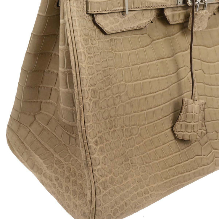 Hermes Poussiere Mat Porosus Birkin 35 Handbag Square:Q 17.S 196400
