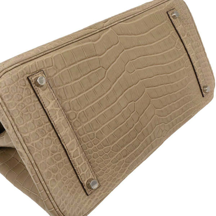 Hermes Poussiere Mat Porosus Birkin 35 Handbag Square:Q 17.S 196400
