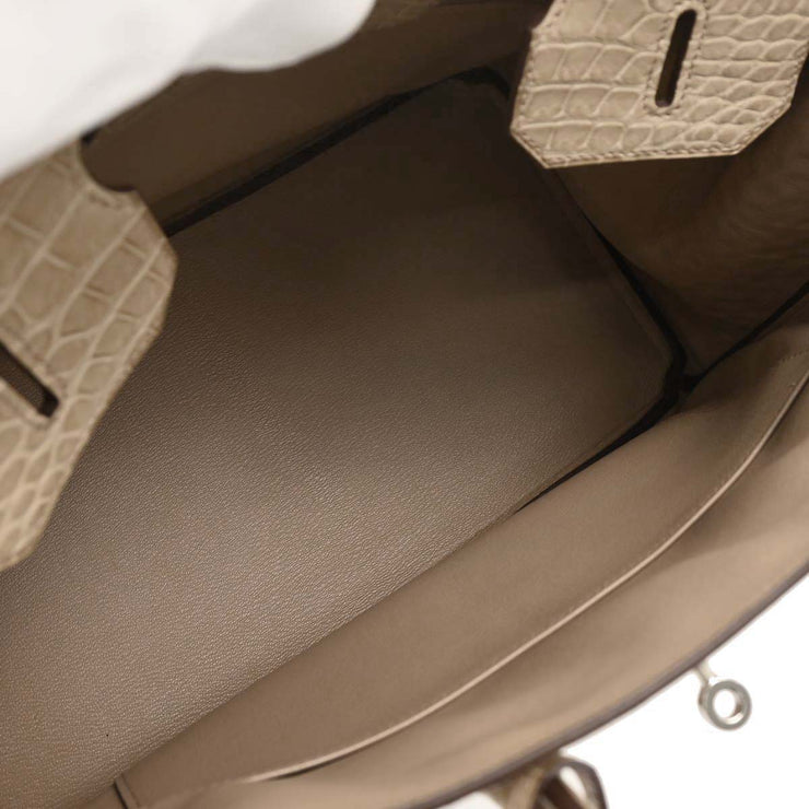 Hermes Poussiere Mat Porosus Birkin 35 Handbag Square:Q 17.S 196400