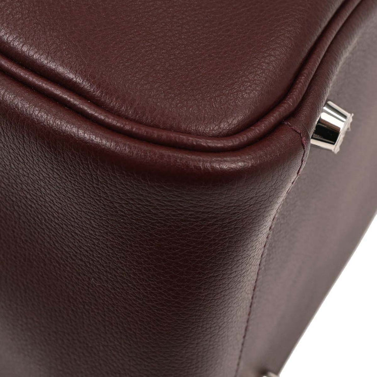 Hermes Bordeaux Evercolor Lindy 30 Shoulder Bag CCT003NW 196401
