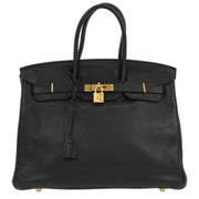 Hermes Black Togo Birkin 35 Handbag Square:O C071 196402