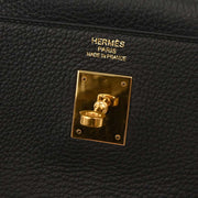 Hermes Black Togo Kelly 35 Retourne 2way Handbag XHT609 MD 196403