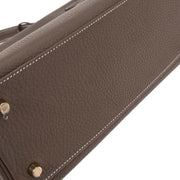 Hermes Etoupe Taurillon Clemence Kelly 32 Retourne 2way Handbag APY487MW 196404